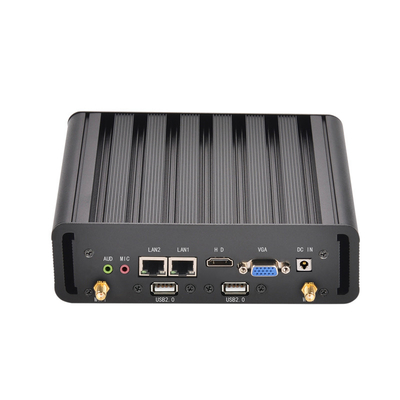 Beli Komputer Mini Industri Intel I3 4005U 5005U I5 4200U 5200U HD Graphics 500 Industri Portabel Tanpa Kipas Win10 Mini PC online manufacture