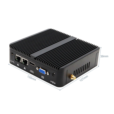 Intel Celeron J4105 Mini Industrial Mini PC 4gb 128 Gb Portabel Untuk Sekolah Kantor