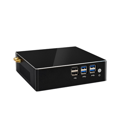 Core i7 10510U i5 10210U Mini PC i3 ​​10110U 4K dual Lan Barebone Komputer Desktop dengan Win10 pro Linux WiFi Tipe-C