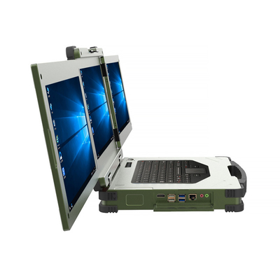 Multifungsi Rugged Pc Laptop Portabel 3 Layar Dengan Layar Sentuh