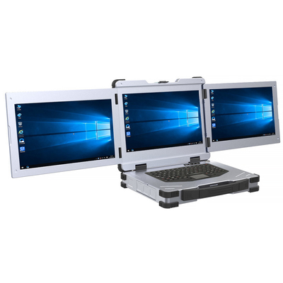 3 Layar Monitor Komputer Laptop Rugged Militer 15,6 Inci