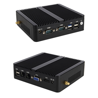 Ukuran Kecil Portable Dual Lan Mini Pc Dengan J4125 Industrial Computer Pc